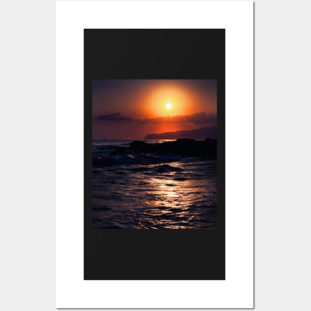 Aesthetic sunset on the beach Wall Art by IOANNISSKEVAS